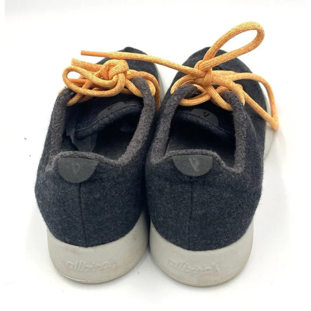 Allbirds Womens The Wool‎ Runners Grey Orange Laced PO 0162 Size 8